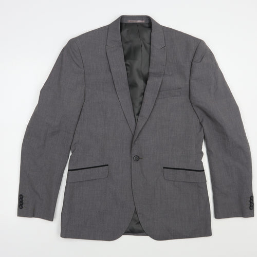 Taylor & Wright Mens Grey  Polyester Jacket Blazer Size 42