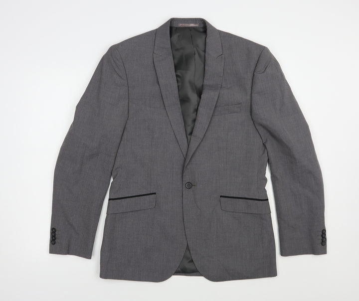Taylor & Wright Mens Grey  Polyester Jacket Blazer Size 42