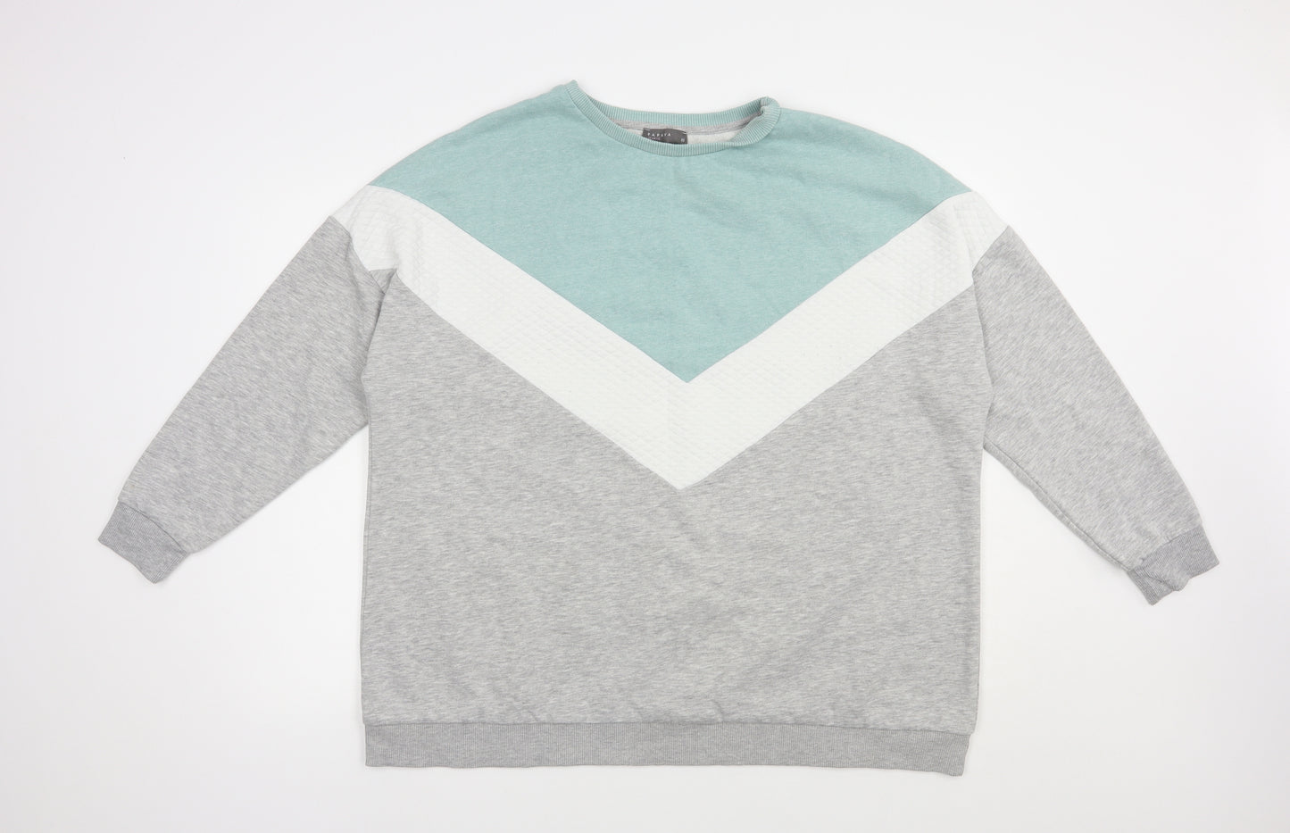 Papaya Womens Grey Colourblock Polyester Pullover Sweatshirt Size 22  Pullover