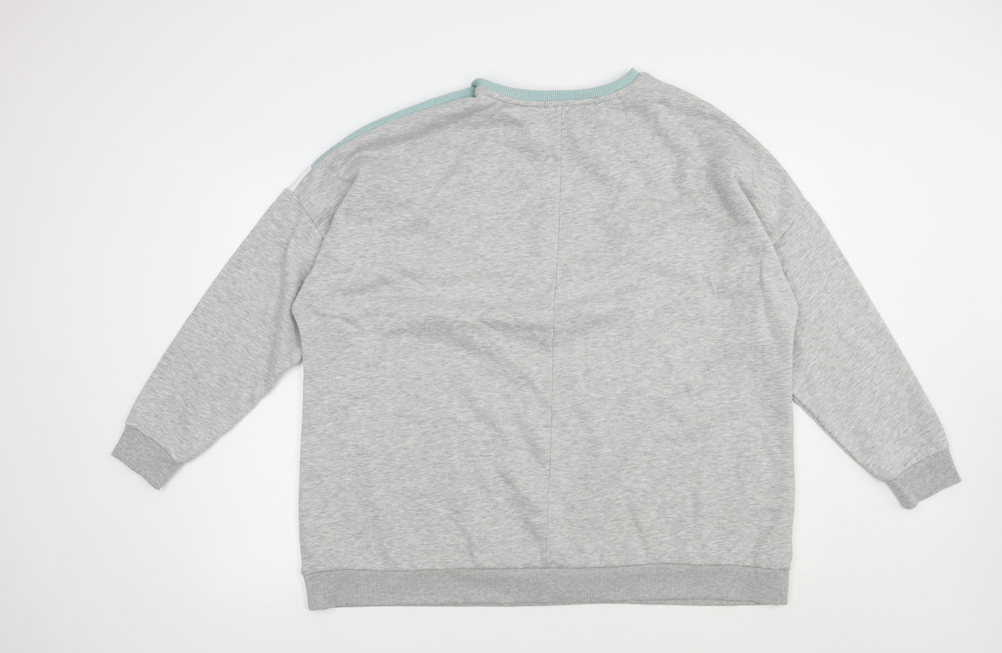 Papaya Womens Grey Colourblock Polyester Pullover Sweatshirt Size 22  Pullover