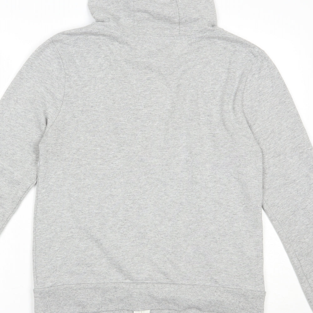 Atmosphere Womens Grey  Cotton Full Zip Hoodie Size 12  Zip