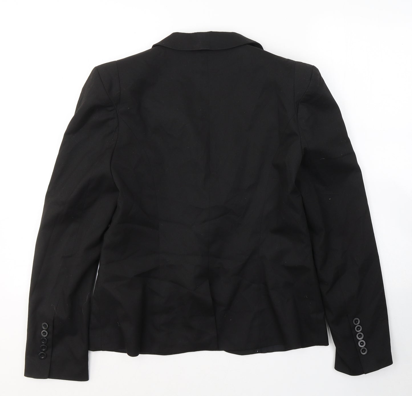 Warehouse Womens Black  Polyester Jacket Suit Jacket Size 14