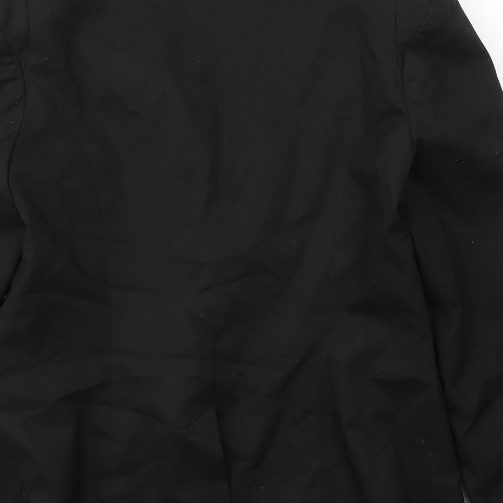 Warehouse Womens Black  Polyester Jacket Suit Jacket Size 14