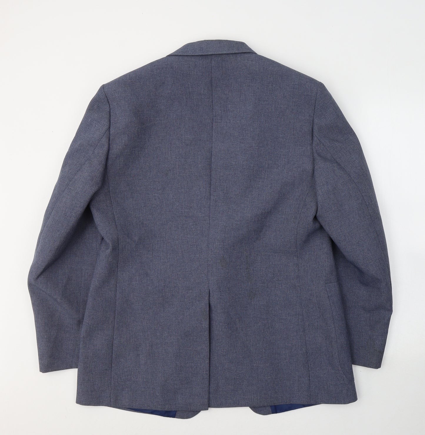 St.Micheal Mens Blue  Polyester Jacket Suit Jacket Size 42