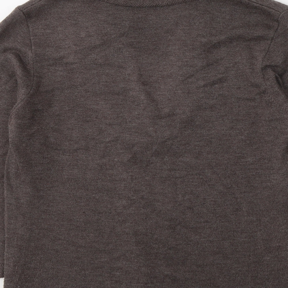 Per Una Womens Brown  Viscose Basic Blouse Size 10 Round Neck