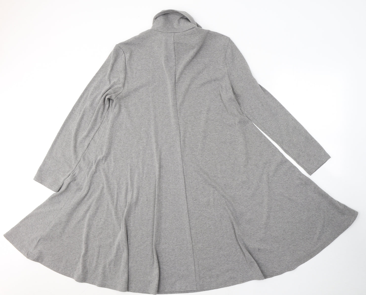 Floryday Womens Grey  Cotton Fit & Flare  Size M  Roll Neck Pullover