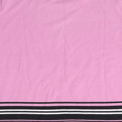 Klass Womens Pink  Polyester Basic T-Shirt Size S Round Neck