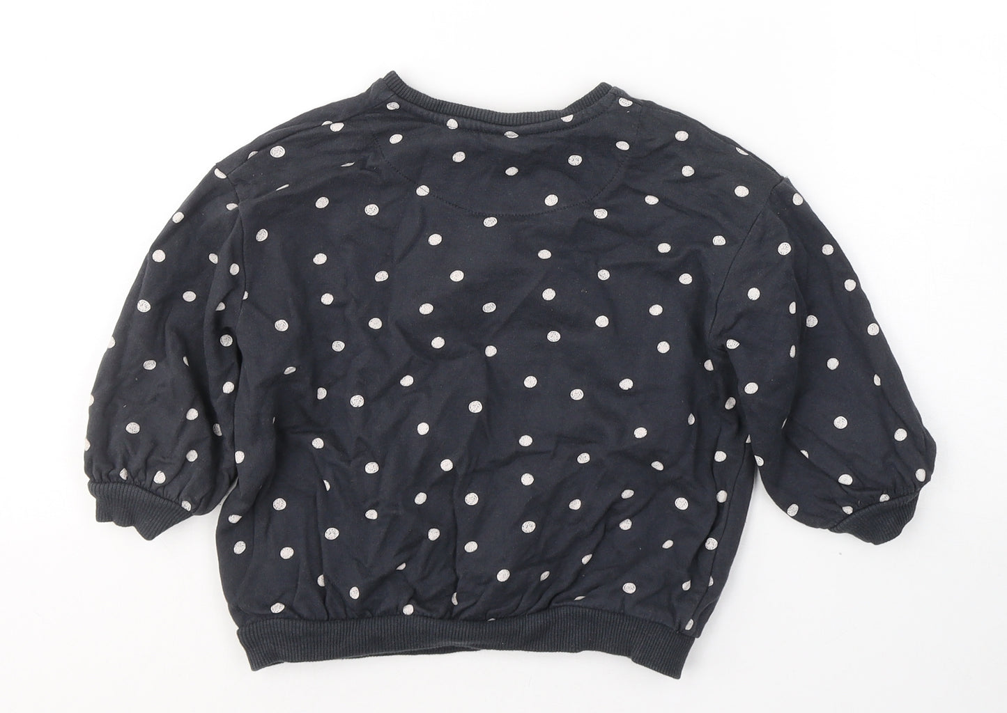 Disney Girls Black Polka Dot Cotton Pullover Sweatshirt Size 2-3 Years  Pullover - Marie The Aristocats