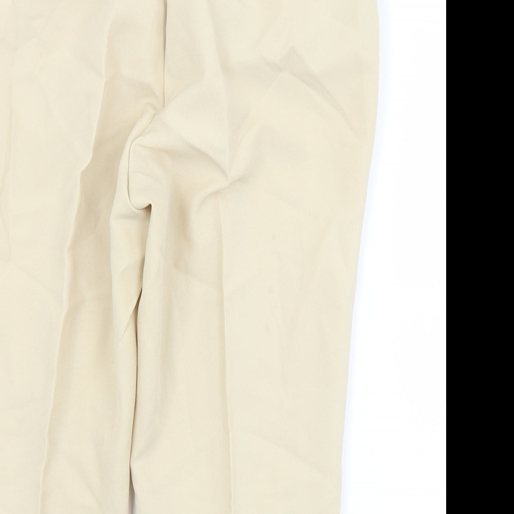 Preworn Womens Beige  Polyester Bermuda Shorts Size 14 L17 in Regular