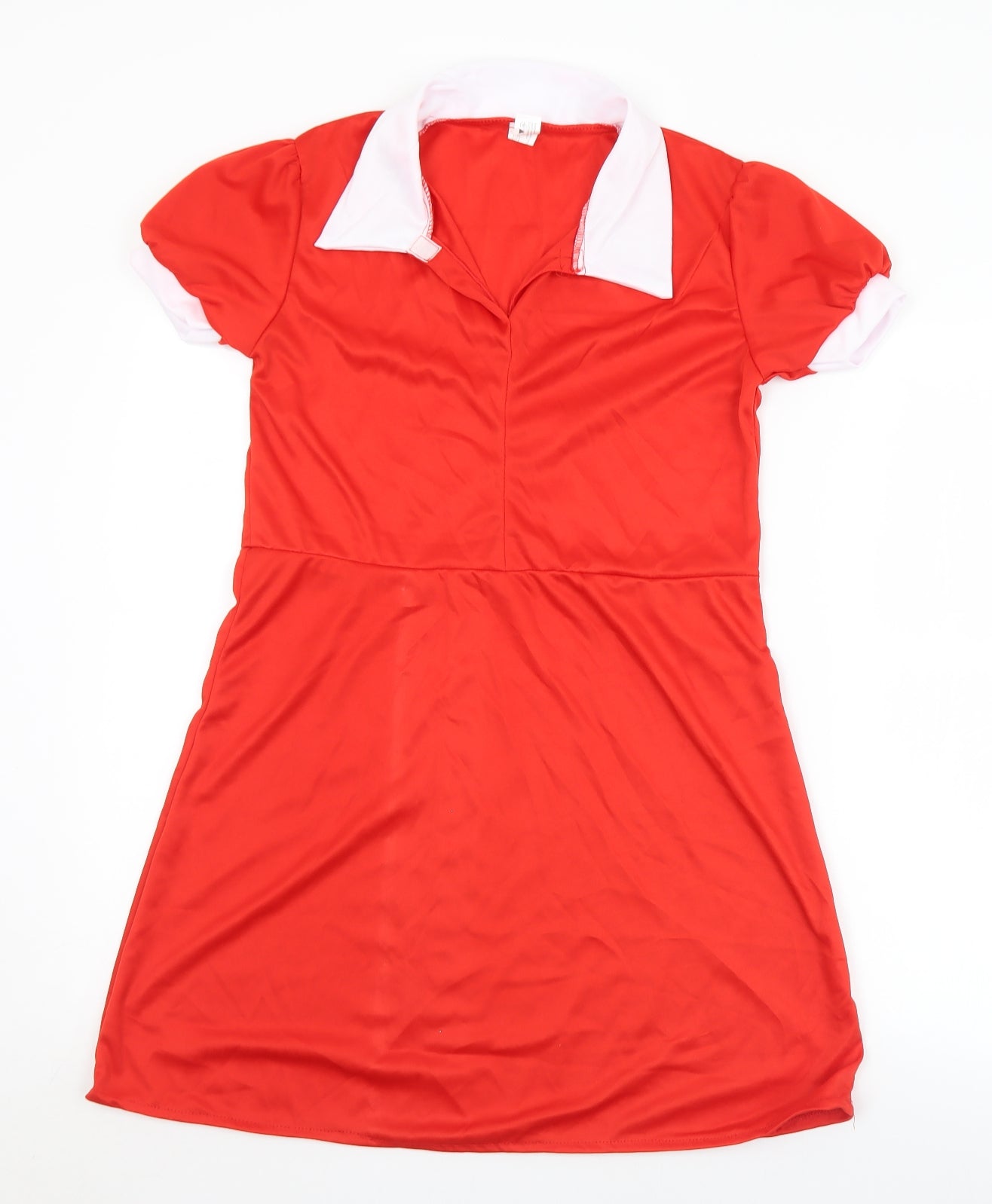 Fun Shack Womens Red  Polyester A-Line  Size XL  Collared  - Fancy Dress