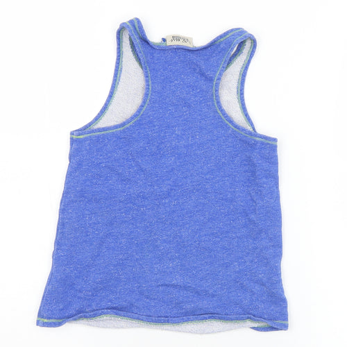 NEXT Girls Blue  Cotton Camisole Tank Size 8 Years Round Neck  - NY