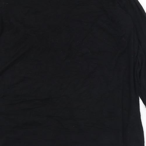Marks and Spencer Womens Black Collared  Polyester Cardigan Jumper Size S