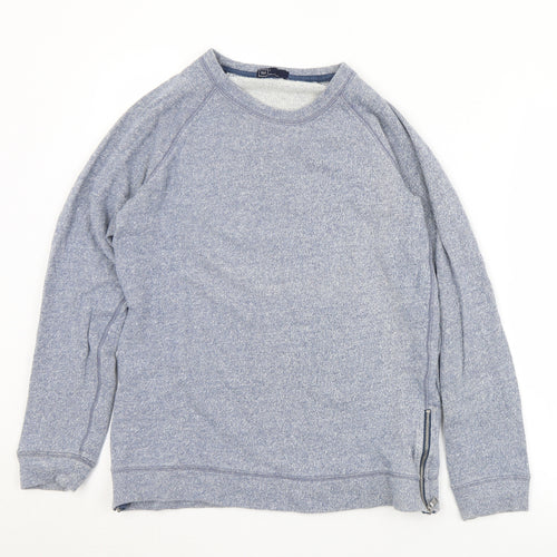 Gap Womens Blue  Cotton Pullover Sweatshirt Size S  Zip
