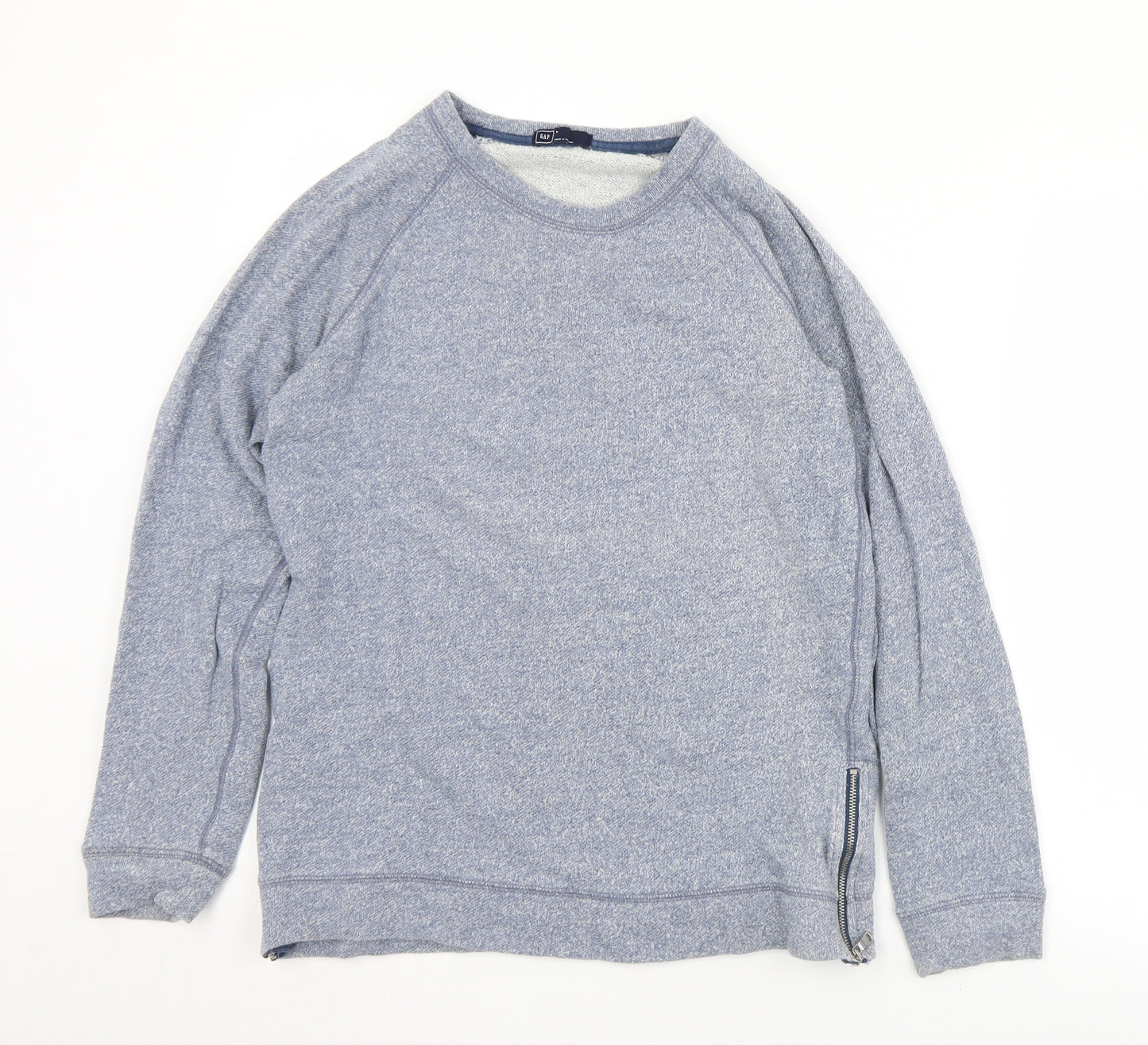 Gap Womens Blue  Cotton Pullover Sweatshirt Size S  Zip