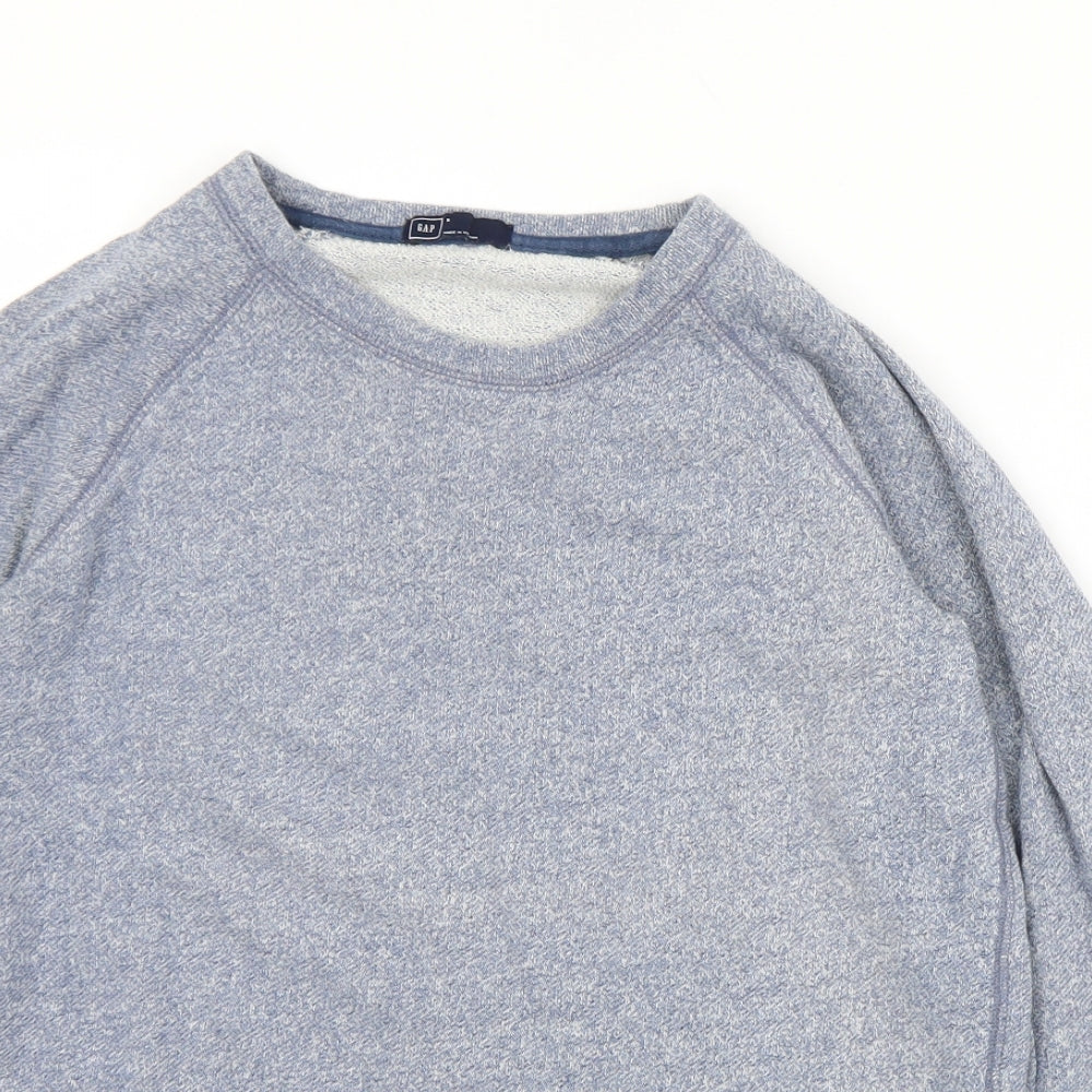 Gap Womens Blue  Cotton Pullover Sweatshirt Size S  Zip