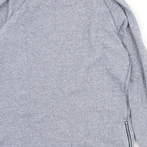 Gap Womens Blue  Cotton Pullover Sweatshirt Size S  Zip