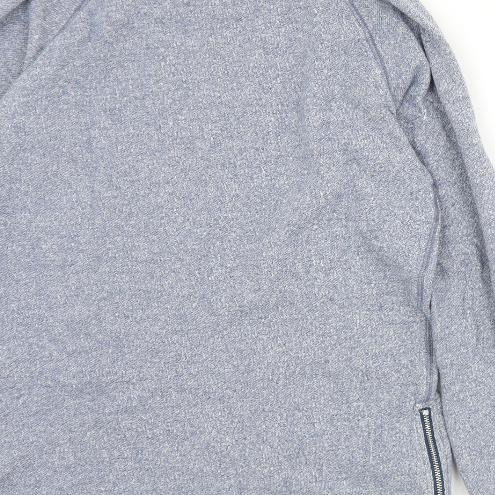 Gap Womens Blue  Cotton Pullover Sweatshirt Size S  Zip