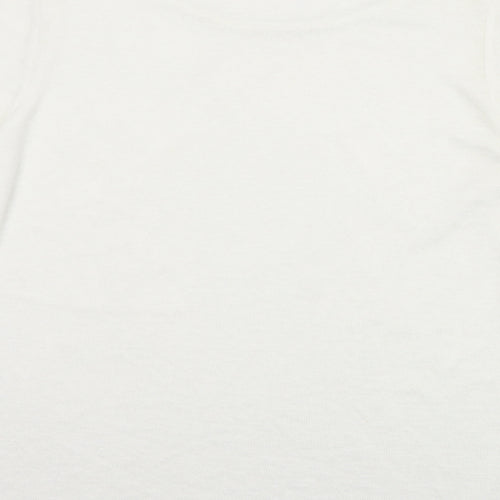 George Womens White Round Neck Floral Polyester Pullover Jumper Size 16   - Floral print