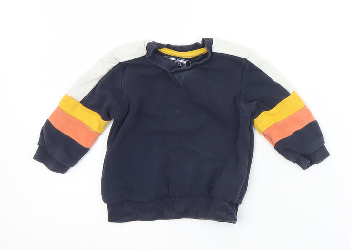 NEXT Boys Multicoloured Cotton Pullover Jumper Size 6-9 Months