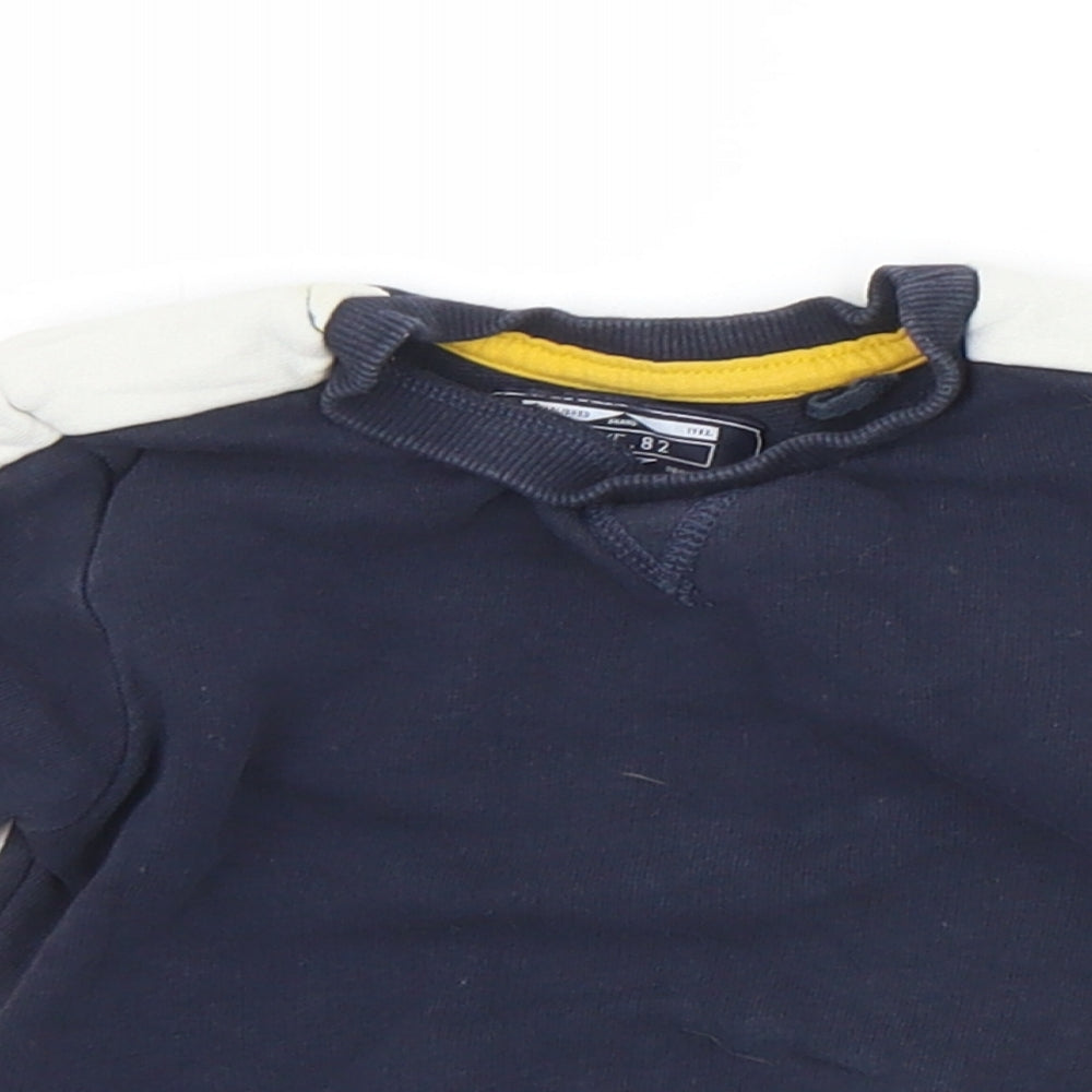 NEXT Boys Multicoloured  Cotton Pullover Jumper Size 6-9 Months