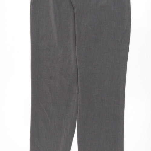 Doris Womens Grey  Polyester Dress Pants Trousers Size 12 L32 in Regular