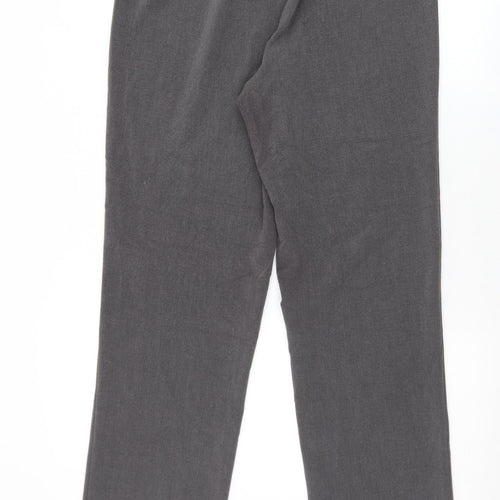 Doris Womens Grey  Polyester Dress Pants Trousers Size 12 L32 in Regular