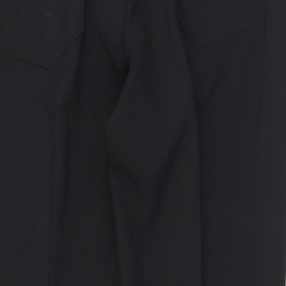 Matalan Mens Black  Polyester Dress Pants Trousers Size 38 L29 in Regular Zip