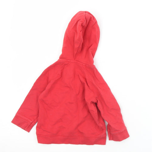 George Baby Red  Cotton Pullover Jumper Size 3-6 Months  Button