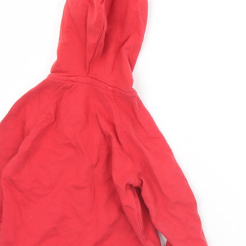 George Baby Red  Cotton Pullover Jumper Size 3-6 Months  Button