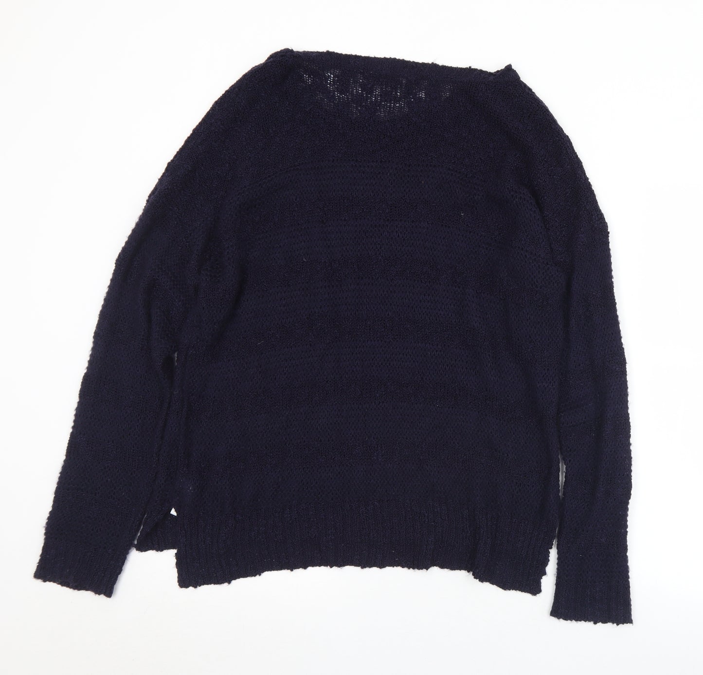 Dorothy Perkins Womens Blue Round Neck  Acrylic Pullover Jumper Size 16