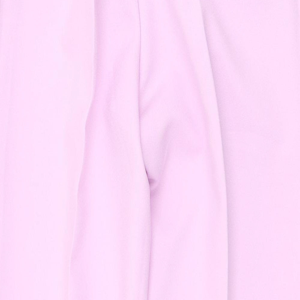 Damart Womens Purple  Polyester Trousers  Size 14 L28 in Regular