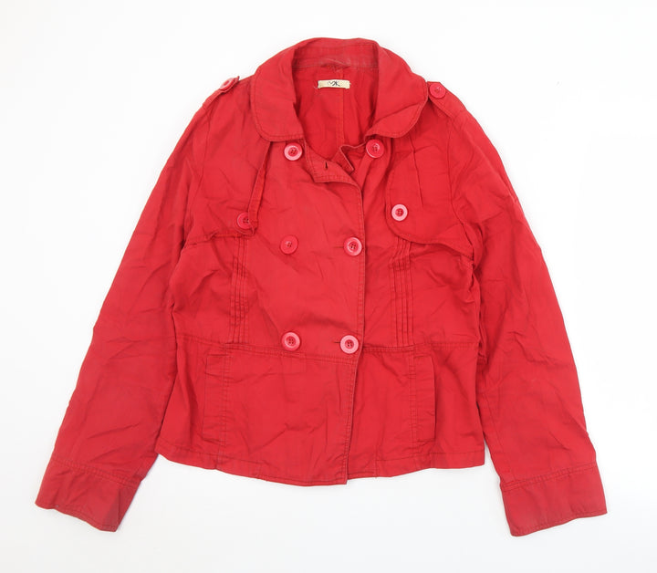 MK Womens Red Jacket Size 16 Button