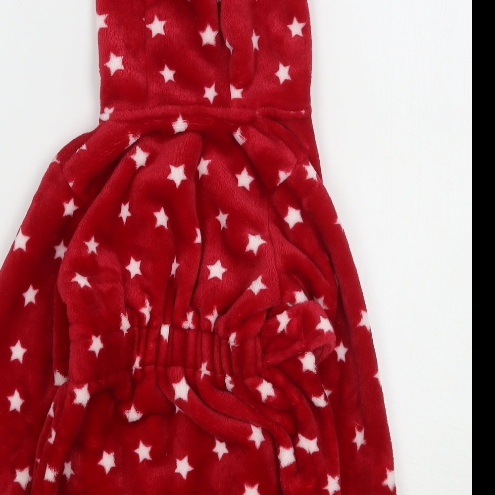 George Girls Red Polka Dot Polyester Kimono Gown Size 12-18 Months  Tie - Winnie The Pooh