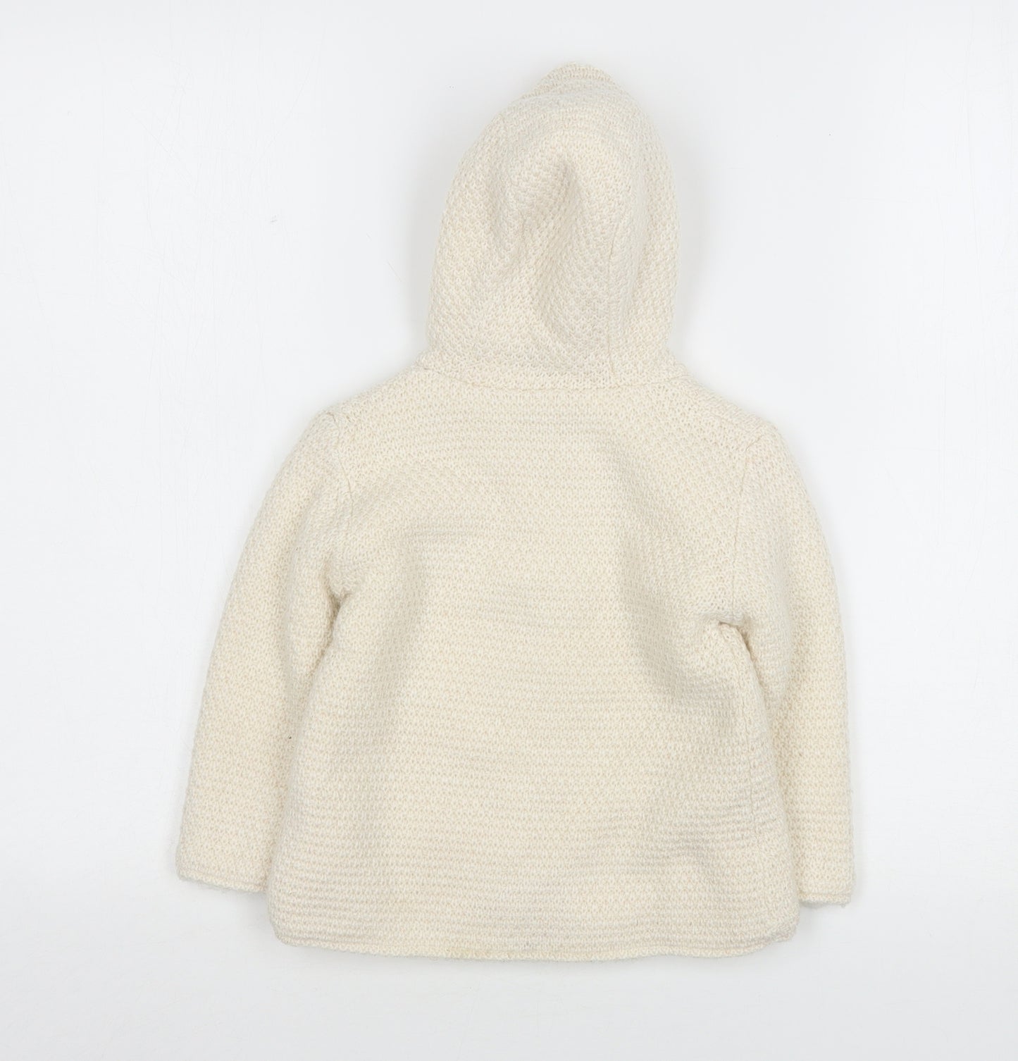 Nutmeg Girls Beige  Acrylic Cardigan Jumper Size 12-18 Months  Button