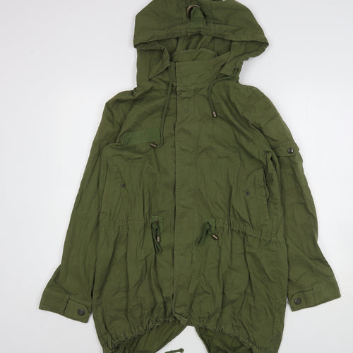 Label Lab Womens Green   Parka Coat Size 14  Zip
