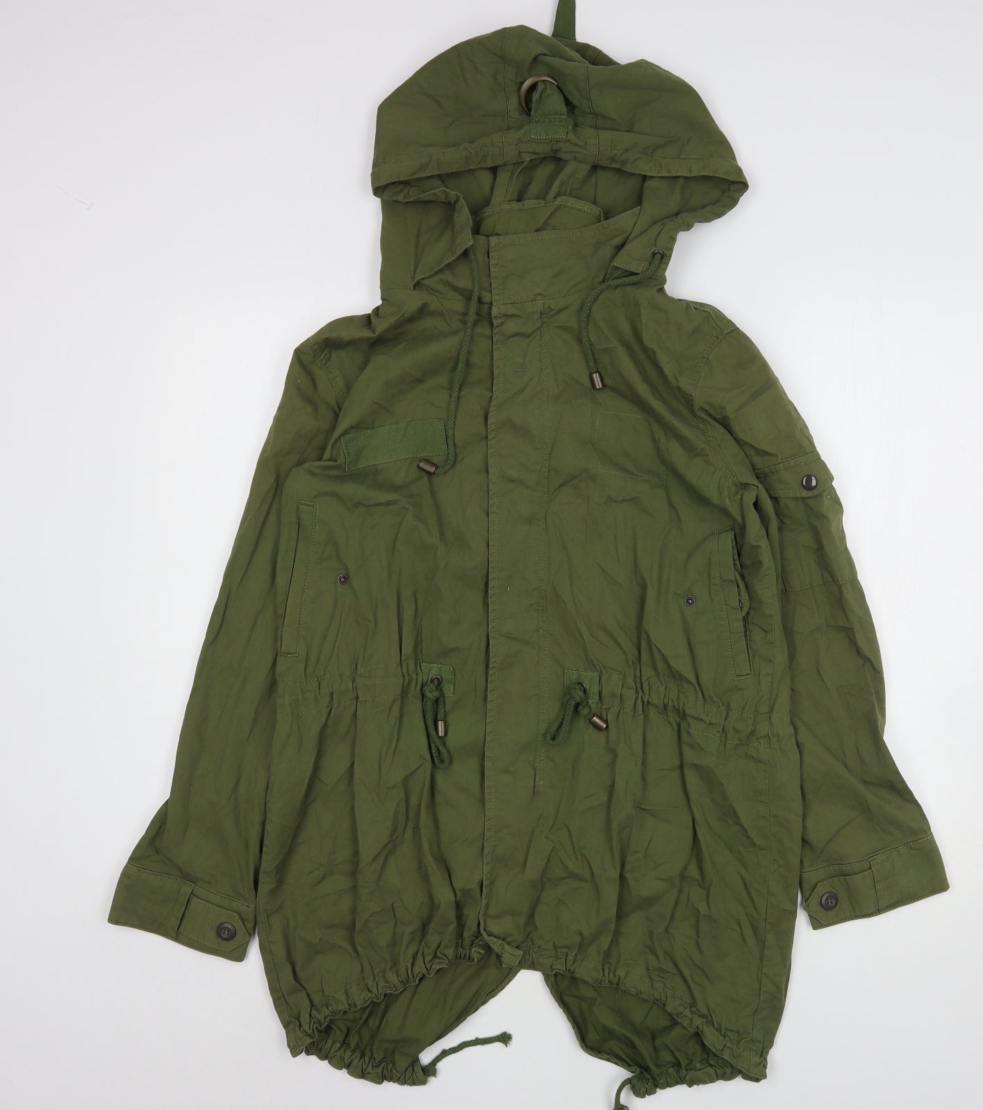 Label Lab Womens Green   Parka Coat Size 14  Zip