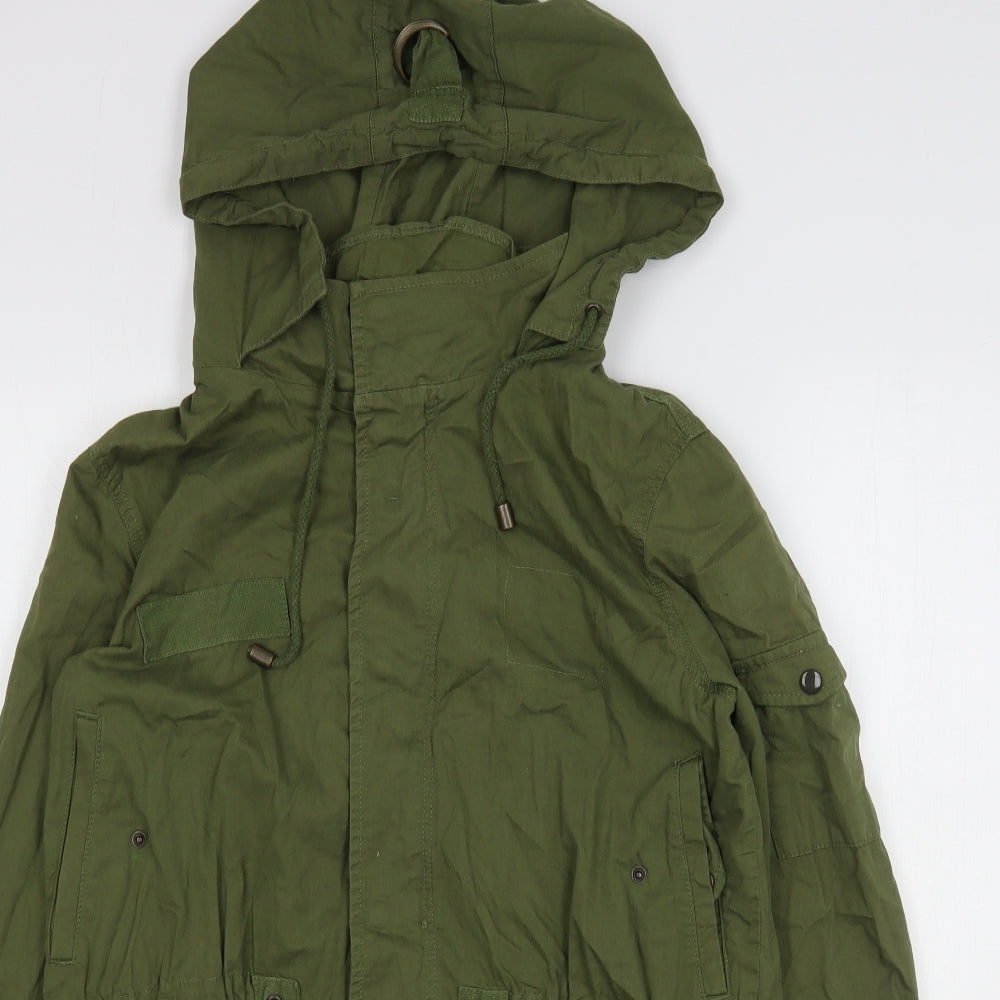 Label Lab Womens Green   Parka Coat Size 14  Zip