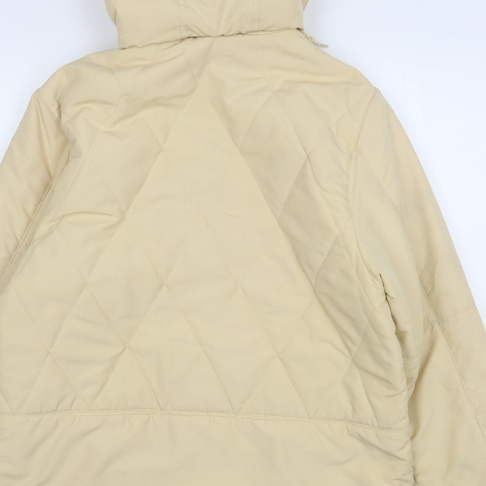 Classics Womens Beige   Overcoat Coat Size 14