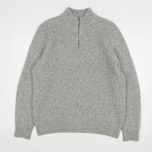 NEXT Mens Grey  Acrylic Pullover Sweatshirt Size L