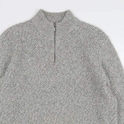 NEXT Mens Grey  Acrylic Pullover Sweatshirt Size L