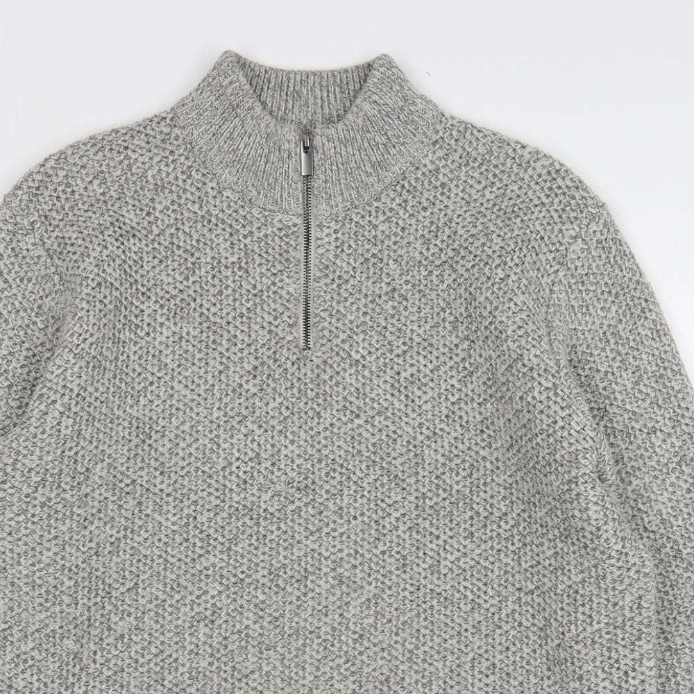 NEXT Mens Grey  Acrylic Pullover Sweatshirt Size L