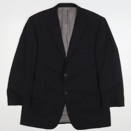 Marks and Spencer Mens Grey  Wool Jacket Suit Jacket Size 40