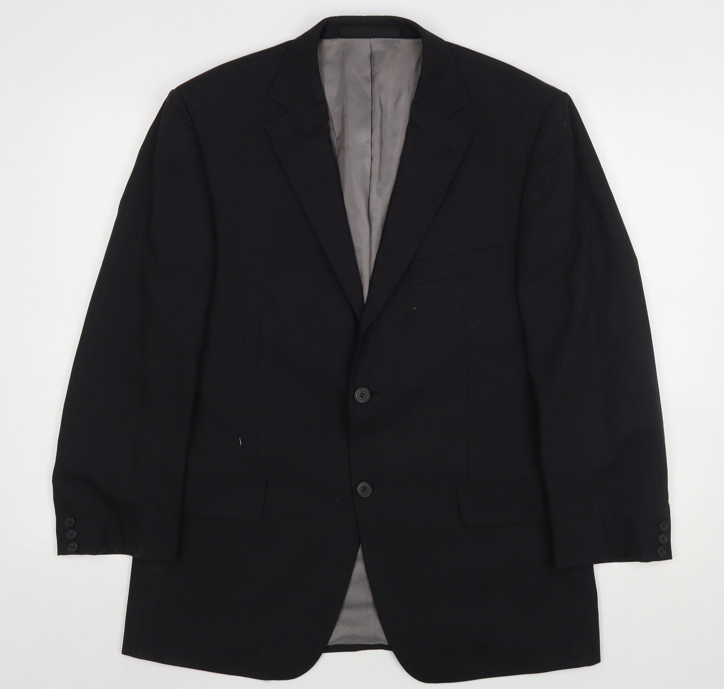 Marks and Spencer Mens Grey  Wool Jacket Suit Jacket Size 40