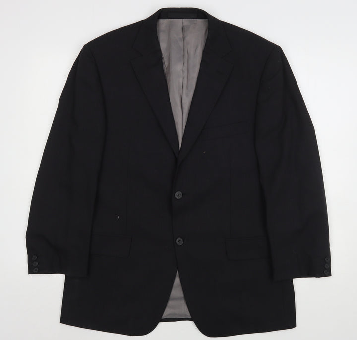 Marks and Spencer Mens Grey  Wool Jacket Suit Jacket Size 40