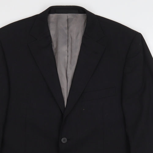 Marks and Spencer Mens Grey  Wool Jacket Suit Jacket Size 40