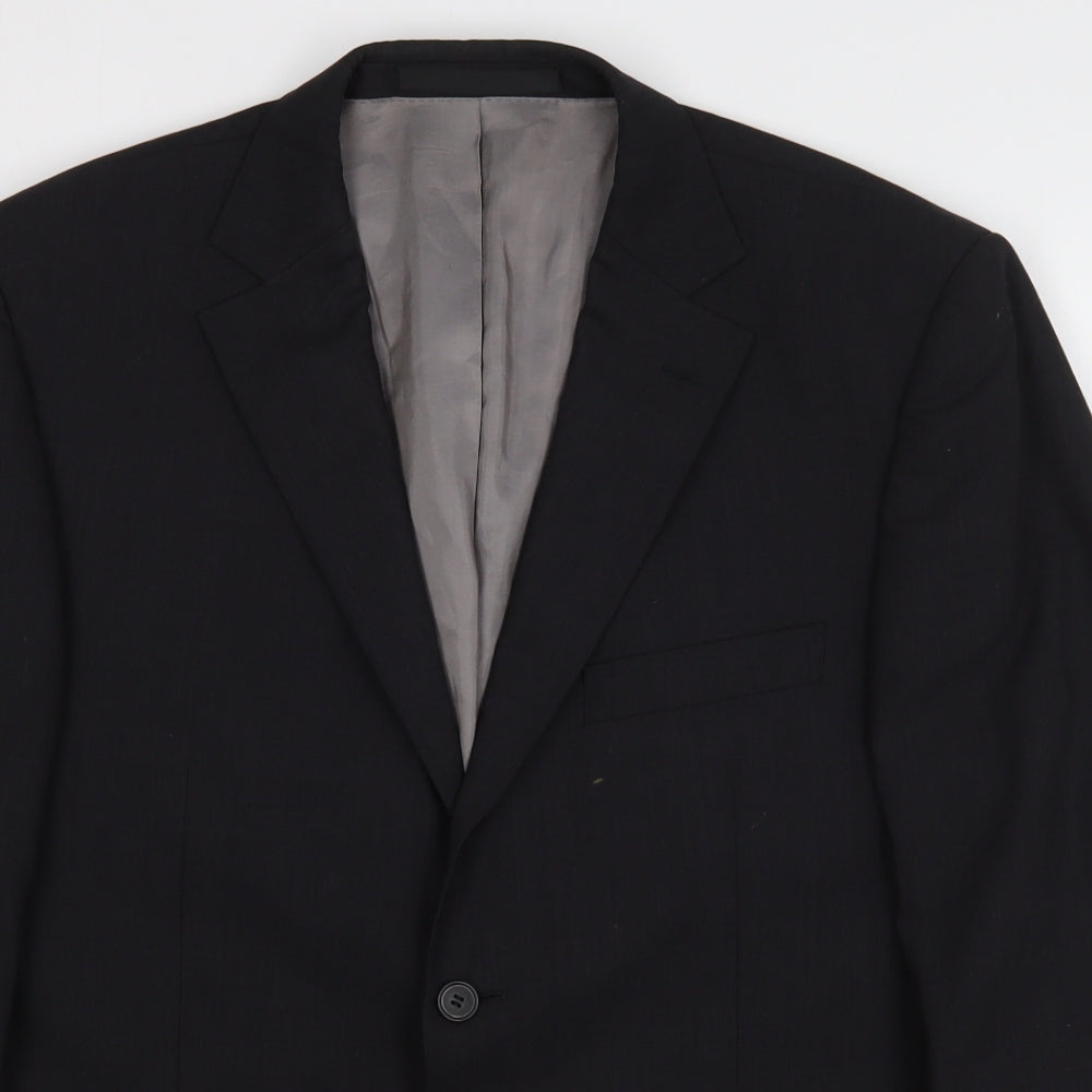 Marks and Spencer Mens Grey  Wool Jacket Suit Jacket Size 40