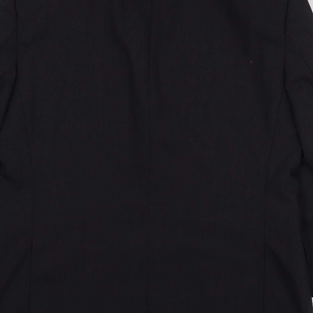 Marks and Spencer Mens Grey  Wool Jacket Suit Jacket Size 40