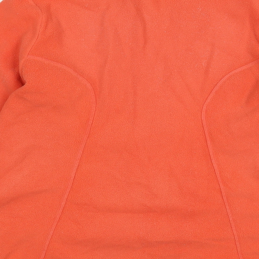 TU Womens Orange  Polyester Full Zip Sweatshirt Size 14