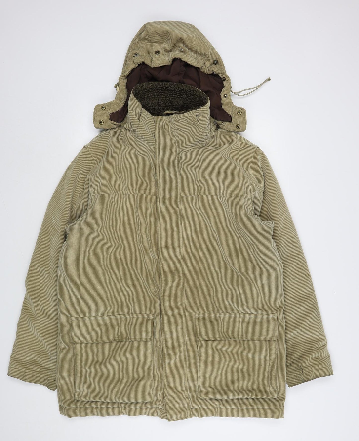 Maine New England Mens Beige   Overcoat Coat Size M