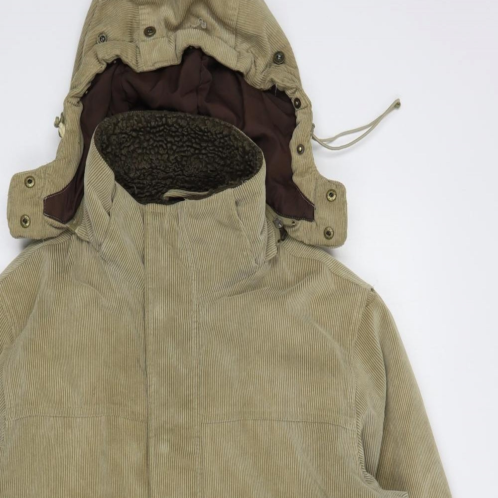 Maine New England Mens Beige   Overcoat Coat Size M